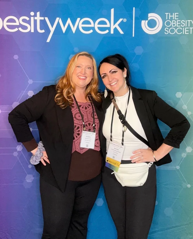 Kim Carlos and Amanda Bonello at ObesityWeek